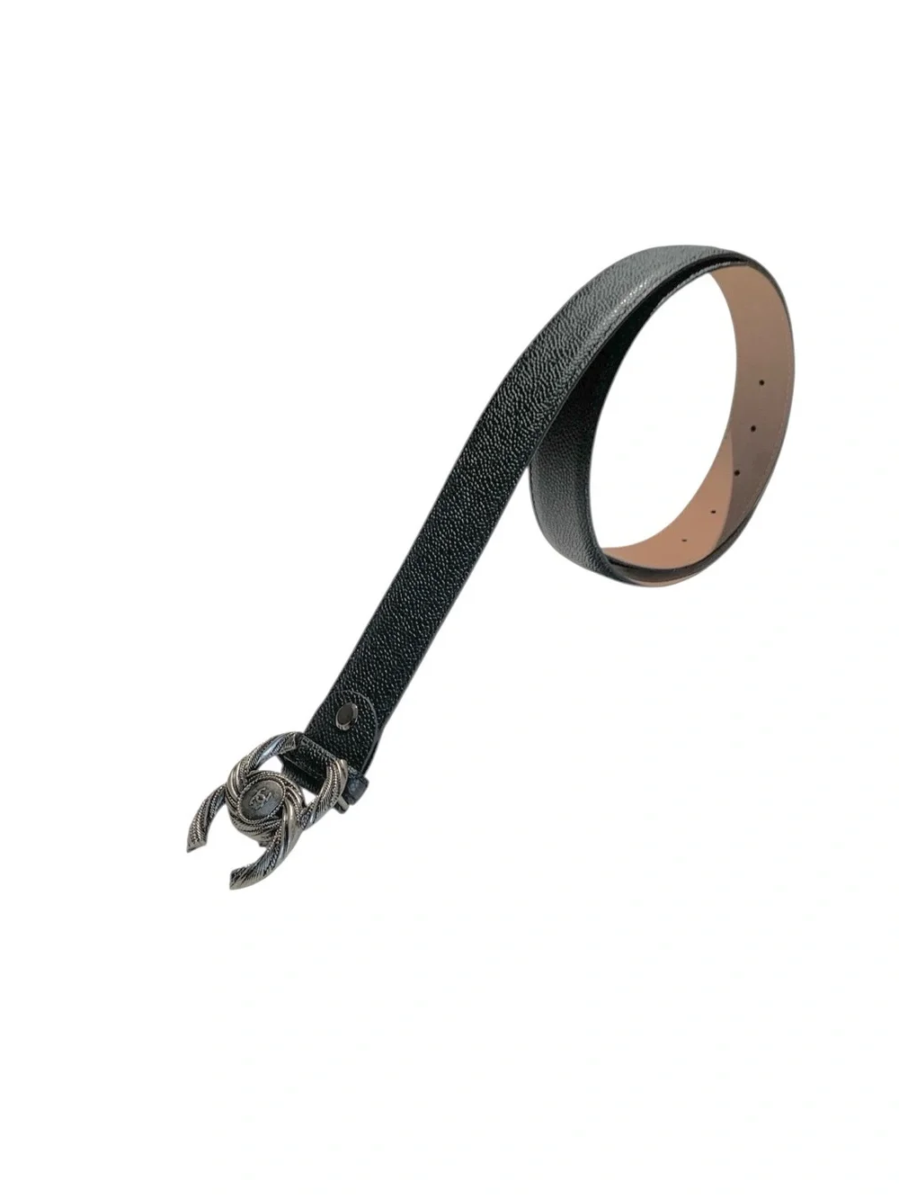 🖤 Women’s Black Belt with Antique Silver Buckle 🖤